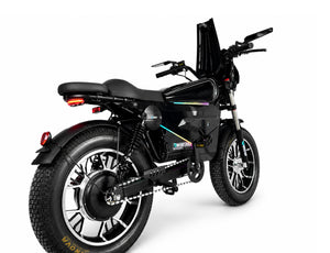 OWAY SK-1 SUPER+ 3000W High Speed Fat Tire E-Bike | 60V 50Ah Long Range Battery, Bluetooth Speaker, RGB Light Strip, Anti-Theft Combo Lock & Battery Safety Protection
