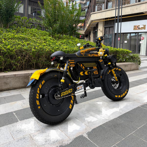 OWAY SK-1 Bumblebee Edition | Customized 1500W 48v 30ah 100km Range Retro Fat Tire Electric Bike with Premium Performance