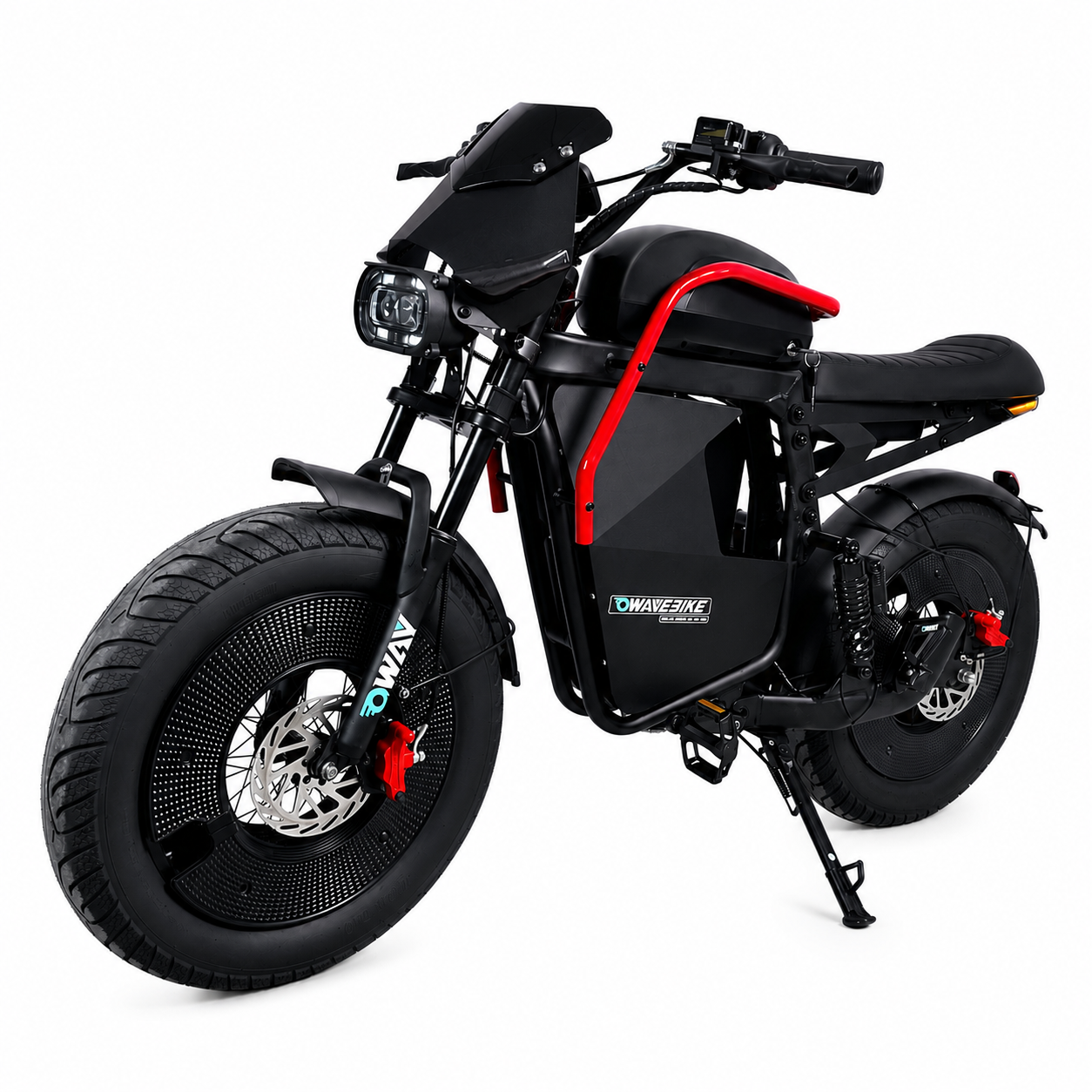 OWAY X1 Retro Fat Tire Electric Bike, High Speed Long Range Electric Bicycle for Adults