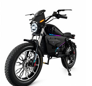 OWAY SK-1 SUPER+ 3000W High Speed Fat Tire E-Bike | 60V 50Ah Long Range Battery, Bluetooth Speaker, RGB Light Strip, Anti-Theft Combo Lock & Battery Safety Protection