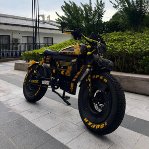 OWAY SK-1 Bumblebee Edition | Customized 1500W 48v 30ah 100km Range Retro Fat Tire Electric Bike with Premium Performance