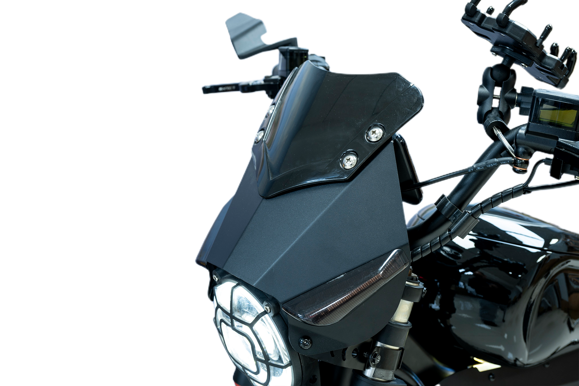 Aluminum alloy windshield with turn signals