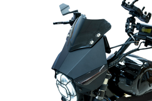 Aluminum alloy windshield with turn signals