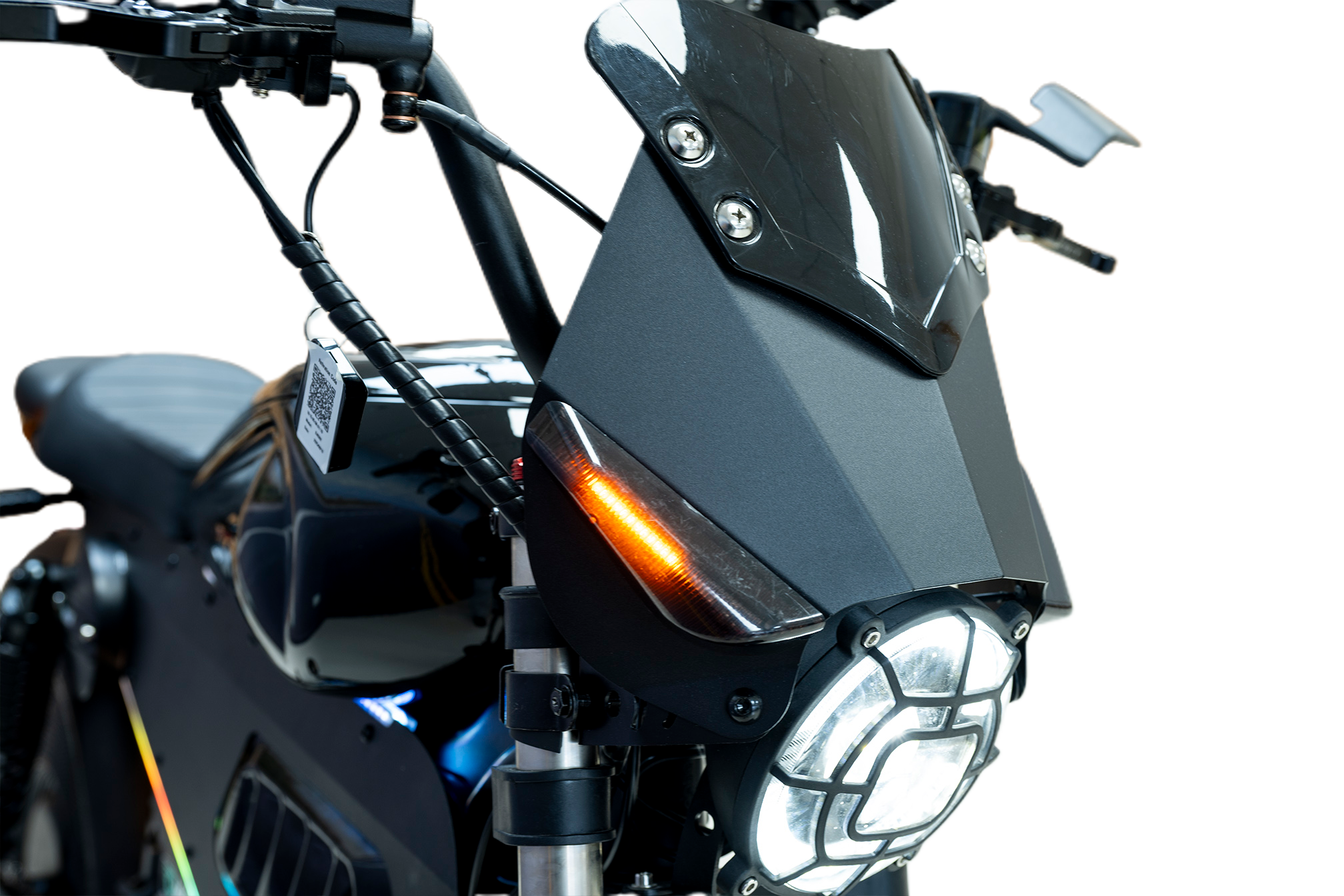 Aluminum alloy windshield with turn signals