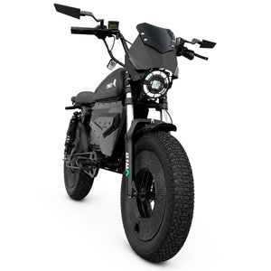 OWAY SK-1 Electric Bike 3000W Brushless Motor 60V 50Ah Full Suspension Ebike, 50MPH, 100-Mile Range, GPS, Adjustable RGB Battery Armor, New Windshield