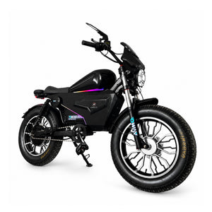 OWAY SK-1 SUPER+ 3000W High Speed Fat Tire E-Bike | 60V 50Ah Long Range Battery, Bluetooth Speaker, RGB Light Strip, Anti-Theft Combo Lock & Battery Safety Protection