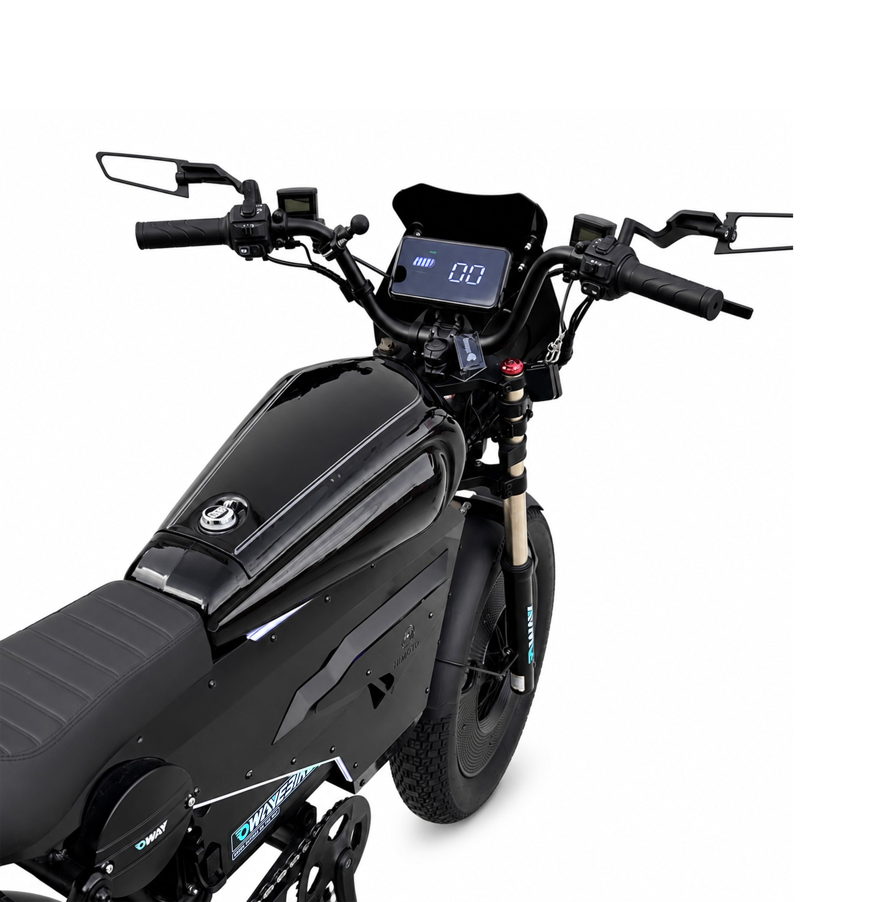 3000W High Speed Retro Smart Fat Tire E-Bike for Adults, 60V 50Ah Long Range Battery City Electric Bicycle, Equipped with Cruise Control, Bluetooth Audio, Speed Limiter and Anti-Theft System