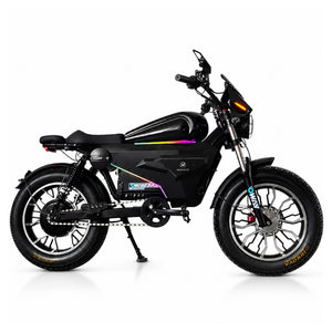 OWAY SK-1 SUPER+ 3000W High Speed Fat Tire E-Bike | 60V 50Ah Long Range Battery, Bluetooth Speaker, RGB Light Strip, Anti-Theft Combo Lock & Battery Safety Protection