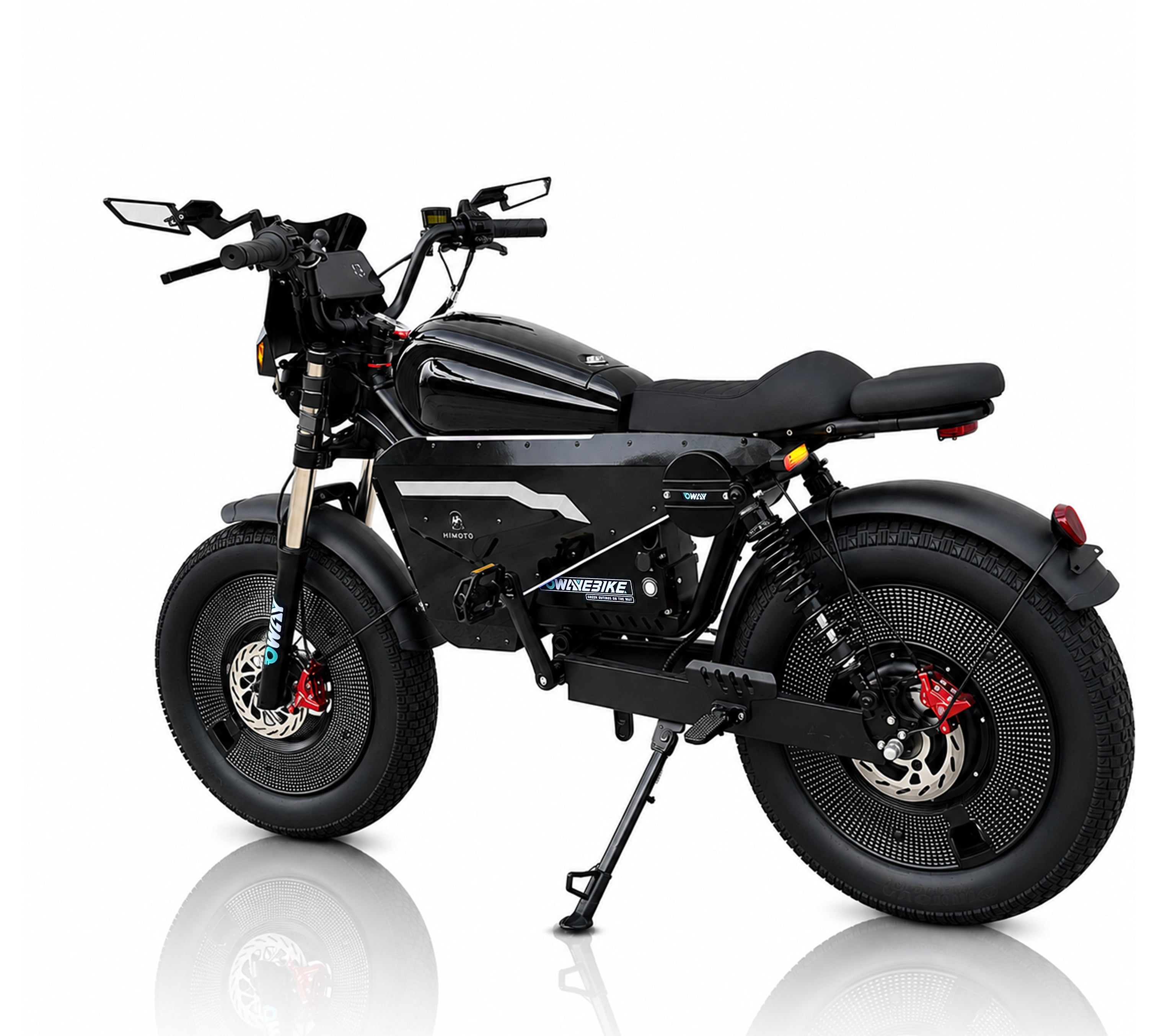 3000W High Speed Retro Smart Fat Tire E-Bike for Adults, 60V 50Ah Long Range Battery City Electric Bicycle, Equipped with Cruise Control, Bluetooth Audio, Speed Limiter and Anti-Theft System