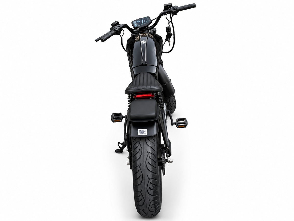 Retro 1500W 60Ah Long Range  Fat Tire E-Bike – Powerful & Comfortable Cruiser Ride