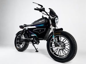 OWAY SK-1 Super Electric Bike 3000W Brushless Motor 60V 50Ah Full Suspension Ebike, 50MPH, 100-Mile Range, GPS, Adjustable RGB Battery Armor, New Windshield High-Strength Aluminum Alloy Wheels