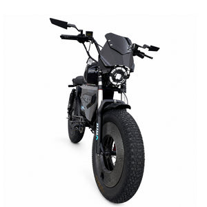 3000W High Speed Retro Smart Fat Tire E-Bike for Adults, 60V 50Ah Long Range Battery City Electric Bicycle, Equipped with Cruise Control, Bluetooth Audio, Speed Limiter and Anti-Theft System