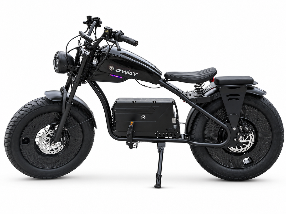 Retro 1500W 60Ah Long Range  Fat Tire E-Bike – Powerful & Comfortable Cruiser Ride