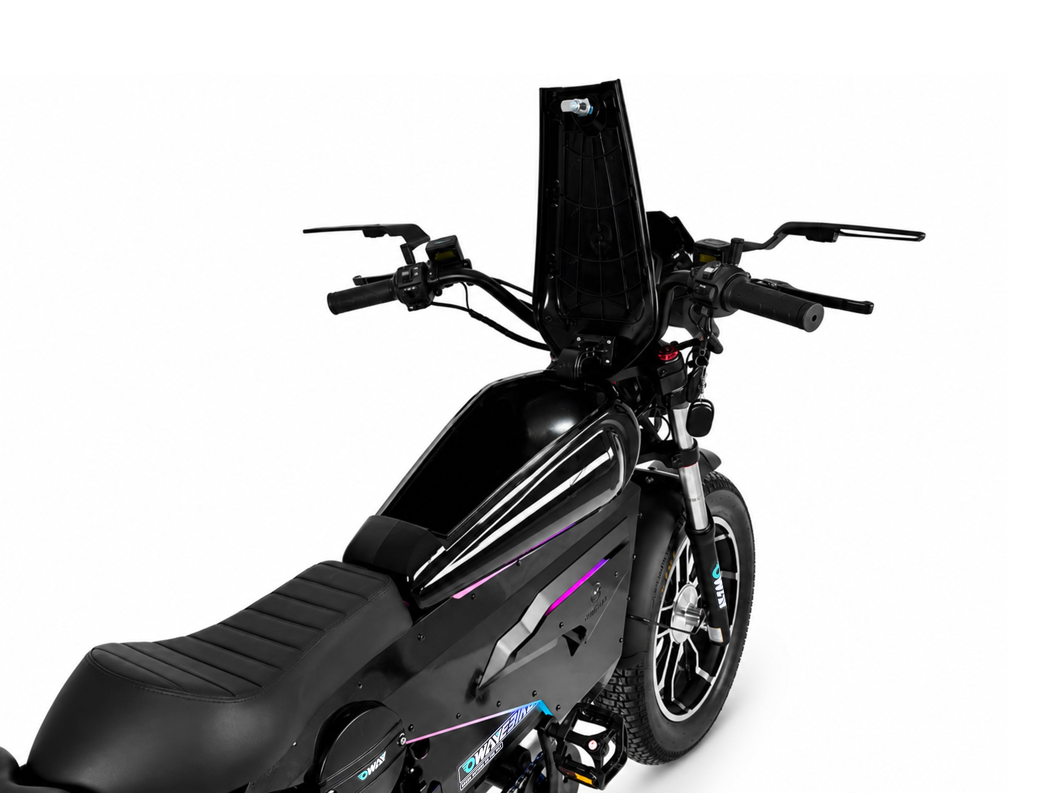 OWAY SK-1 SUPER+ 3000W High Speed Fat Tire E-Bike | 60V 50Ah Long Range Battery, Bluetooth Speaker, RGB Light Strip, Anti-Theft Combo Lock & Battery Safety Protection